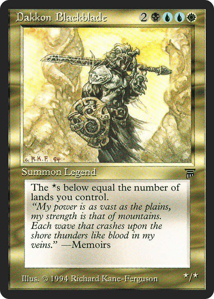 Dakkon Blackblade (LEG-)  - Legends