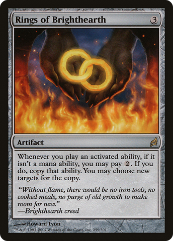 Rings of Brighthearth (LRW-259)  Foil - Lorwyn