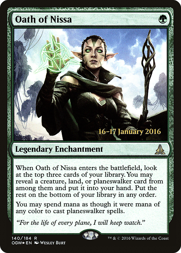 Oath of Nissa (PRE-140)  Foil - Oath of the Gatewatch Promos