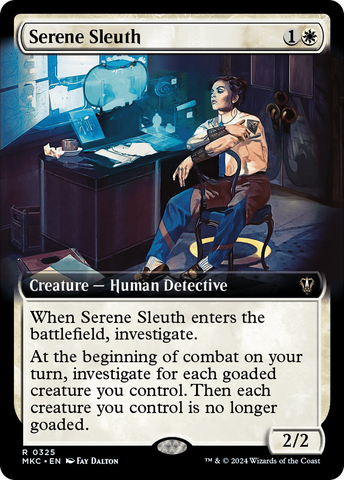 Serene Sleuth (Extended Art) (MKC-325)  - Murders at Karlov Manor Commander: (Extended Art)