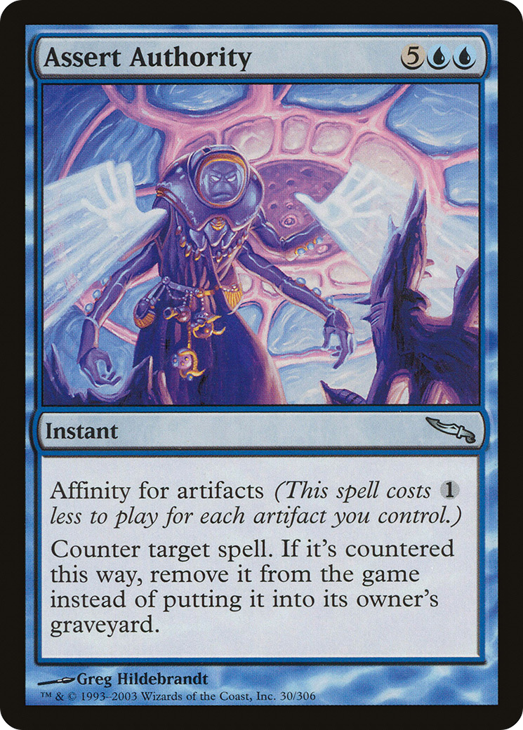 Assert Authority (MRD-030) - Mirrodin Foil