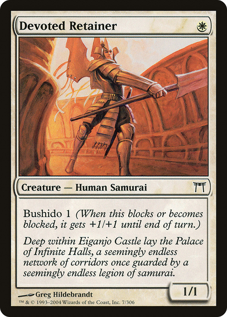 Devoted Retainer (CHK-007)  Foil - Champions of Kamigawa