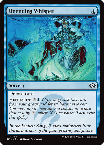 Unending Whisper (TDM-062)  Foil - Tarkir: Dragonstorm