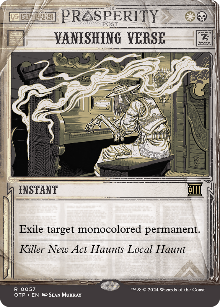 Vanishing Verse (OTP-057)  Foil - Breaking News: (Showcase) (Borderless)