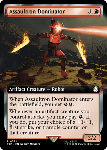 Assaultron Dominator (Extended Art) (PIP-384) - Fallout: (Extended Art) Foil