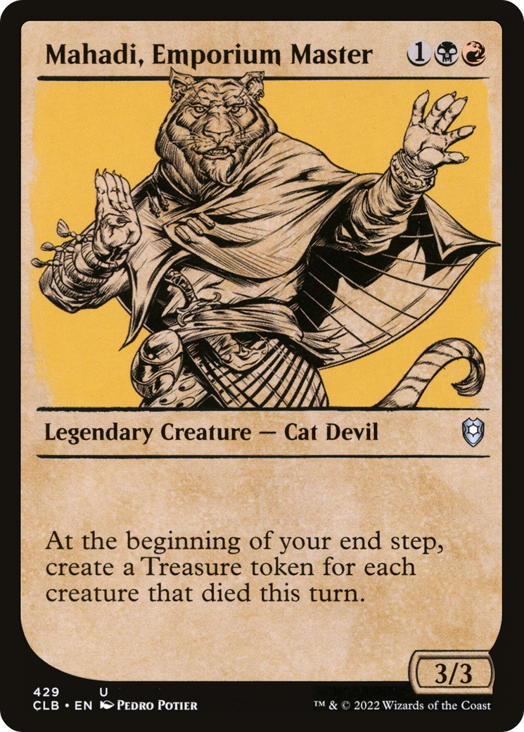 Mahadi, Emporium Master (Showcase) (CLB-429)  - Commander Legends: Battle for Baldur's Gate: (Showcase)