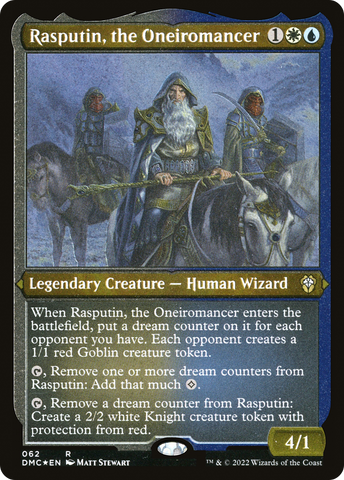 Rasputin, the Oneiromancer (DMC-062)  Etched Foil - Dominaria United Commander