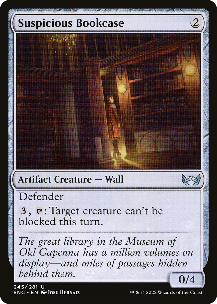 Suspicious Bookcase (SNC-245)  Foil - Streets of New Capenna