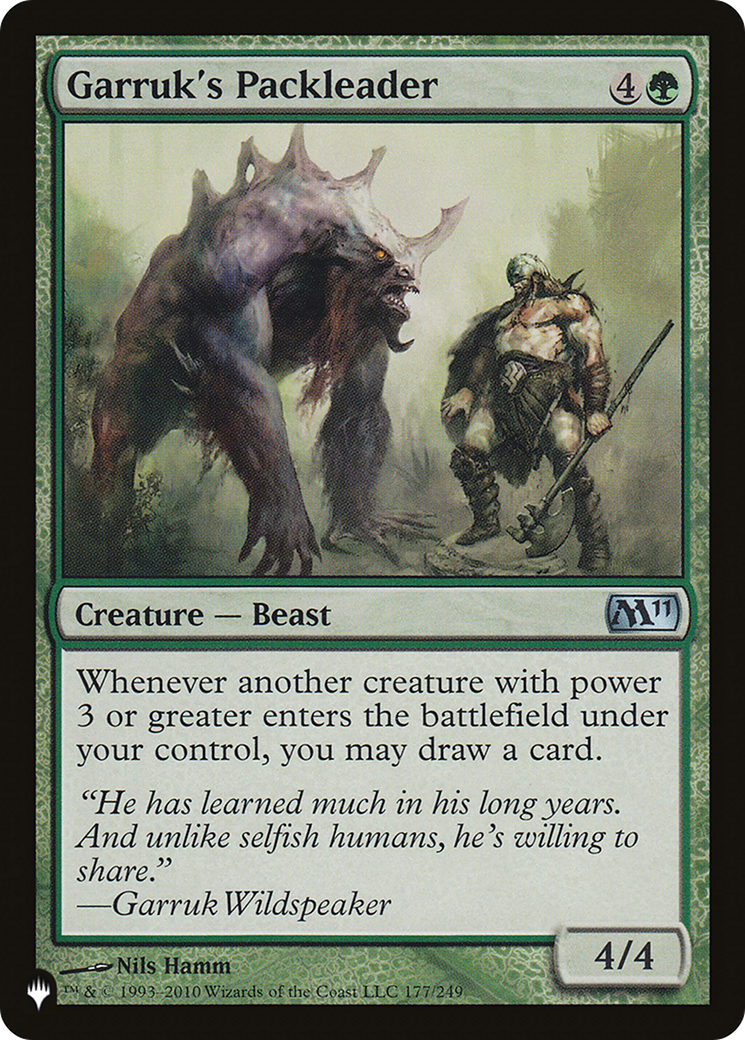 Garruk's Packleader (LIST-M11-177)  - The List