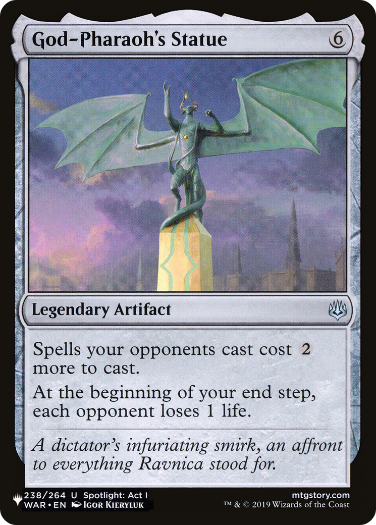 God-Pharaoh's Statue (LIST-238/264)  - The List