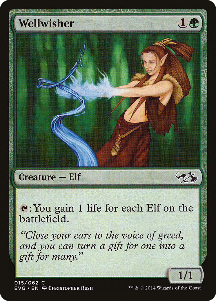 Wellwisher (DD3-)  Foil - Duel Decks Anthology: Elves vs. Goblins