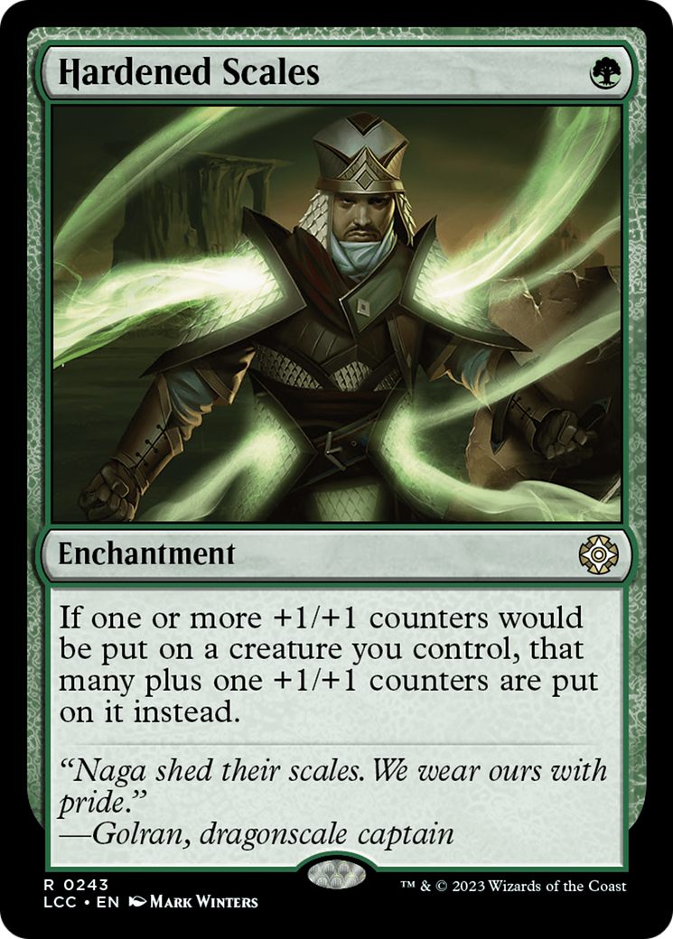 Hardened Scales (LCC-243)  - The Lost Caverns of Ixalan Commander