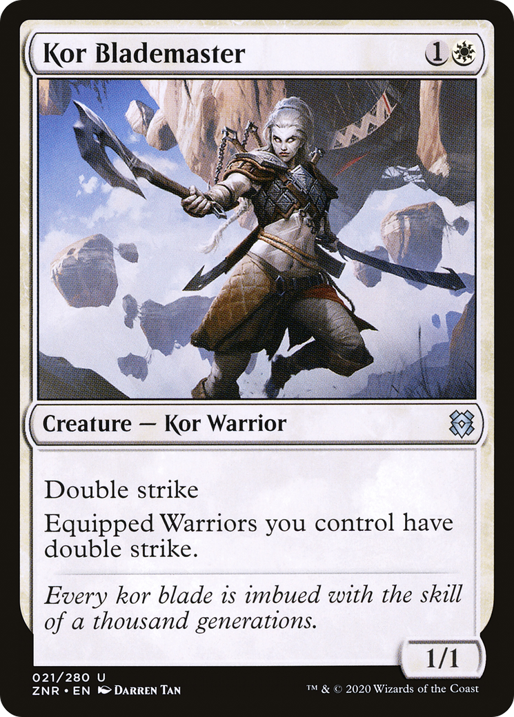 Kor Blademaster (ZNR-021)  - Zendikar Rising