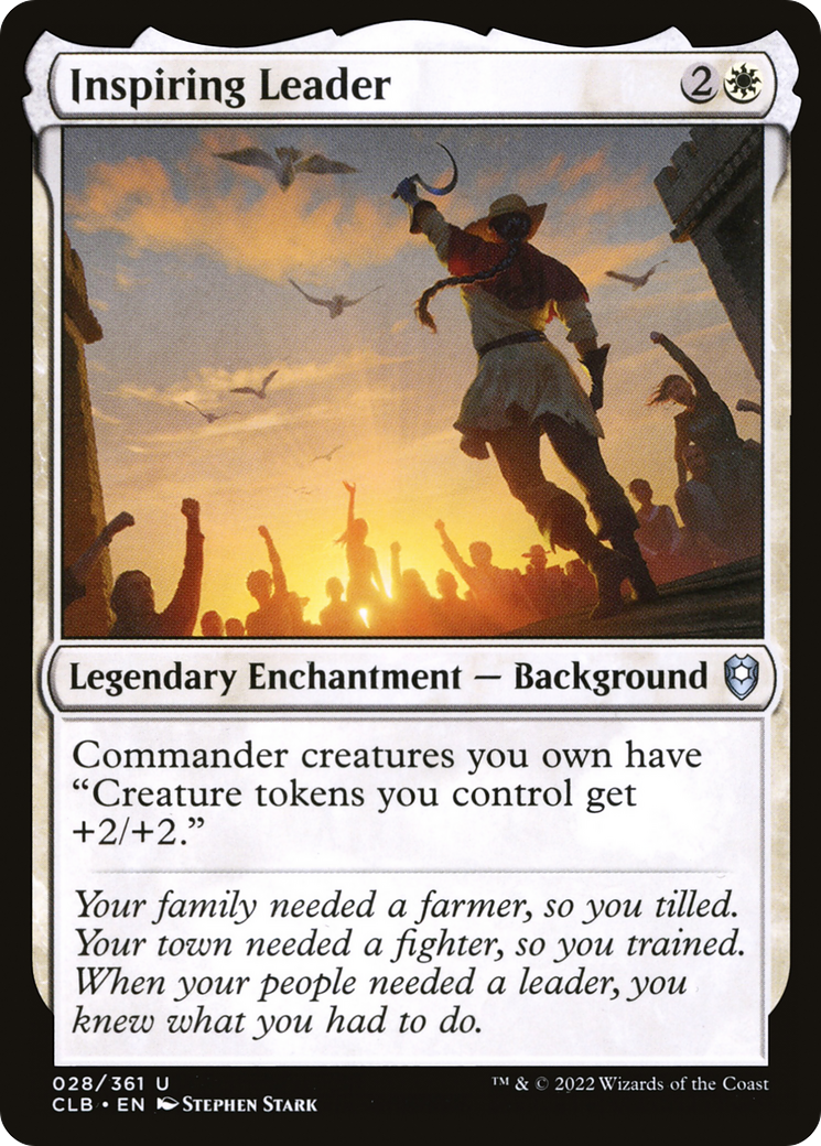 Inspiring Leader (CLB-028)  - Commander Legends: Battle for Baldur's Gate