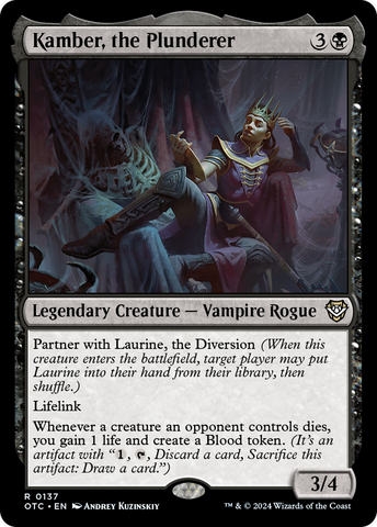 Kamber, the Plunderer (OTC-137)  - Outlaws of Thunder Junction Commander