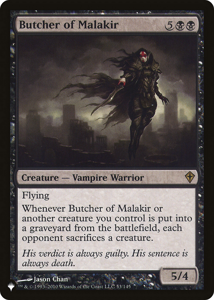 Butcher of Malakir (LIST-WWK-53)  - The List