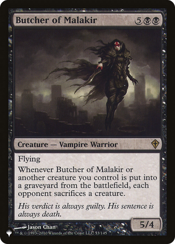 Butcher of Malakir (LIST-WWK-53)  - The List