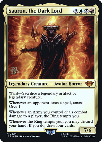 Sauron, the Dark Lord (PRE-224)  Foil - Tales of Middle-earth Promos