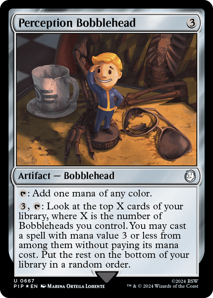 Perception Bobblehead (Surge Foil) (PIP-667) - Fallout Foil