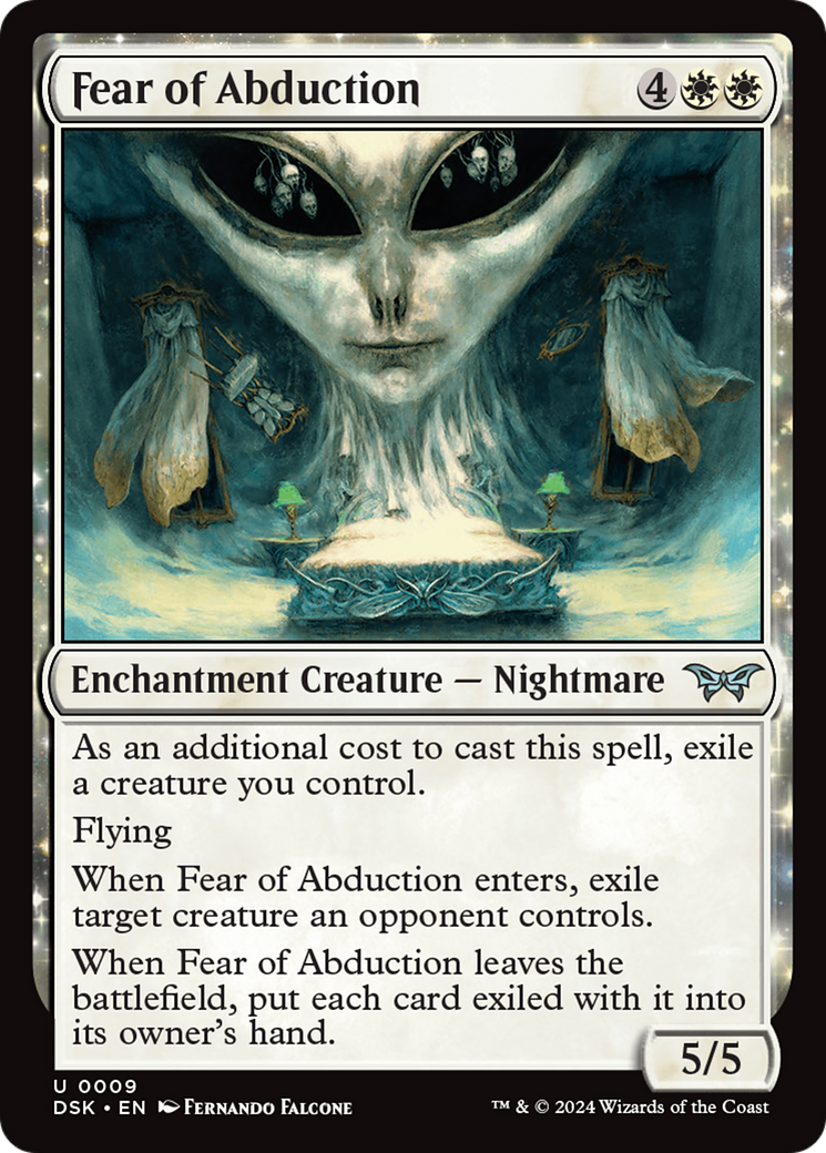 Fear of Abduction (DSK-009)  Foil - Duskmourn: House of Horror: (enchantment)