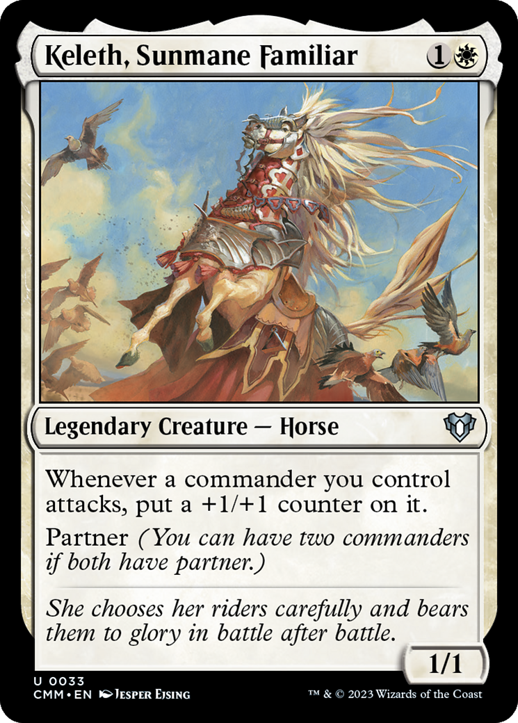 Keleth, Sunmane Familiar (CMM-033)  - Commander Masters