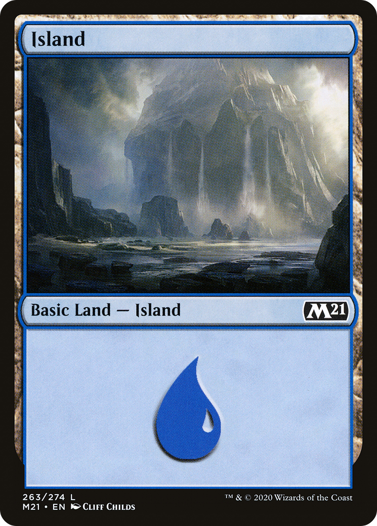 Island (M21-263)  Foil - Core Set 2021
