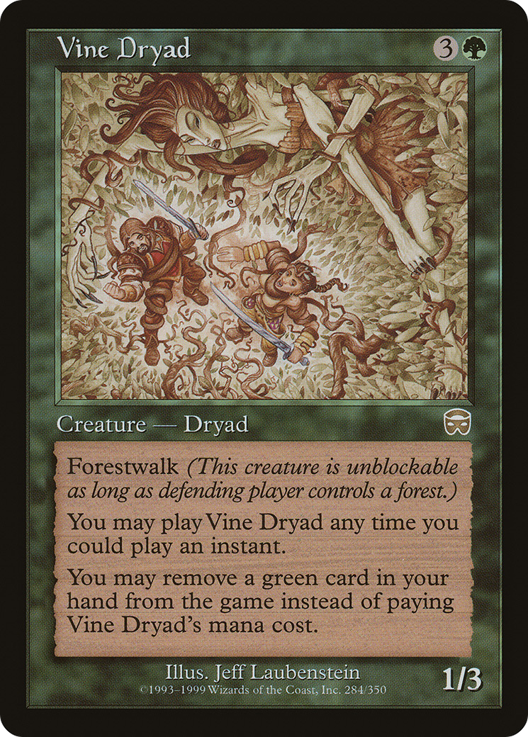 Vine Dryad (MMQ-284)  - Mercadian Masques