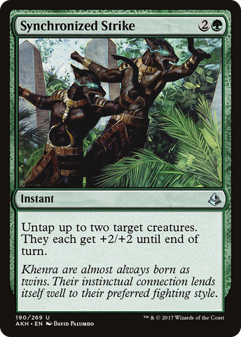 Synchronized Strike (AKH-190)  Foil - Amonkhet