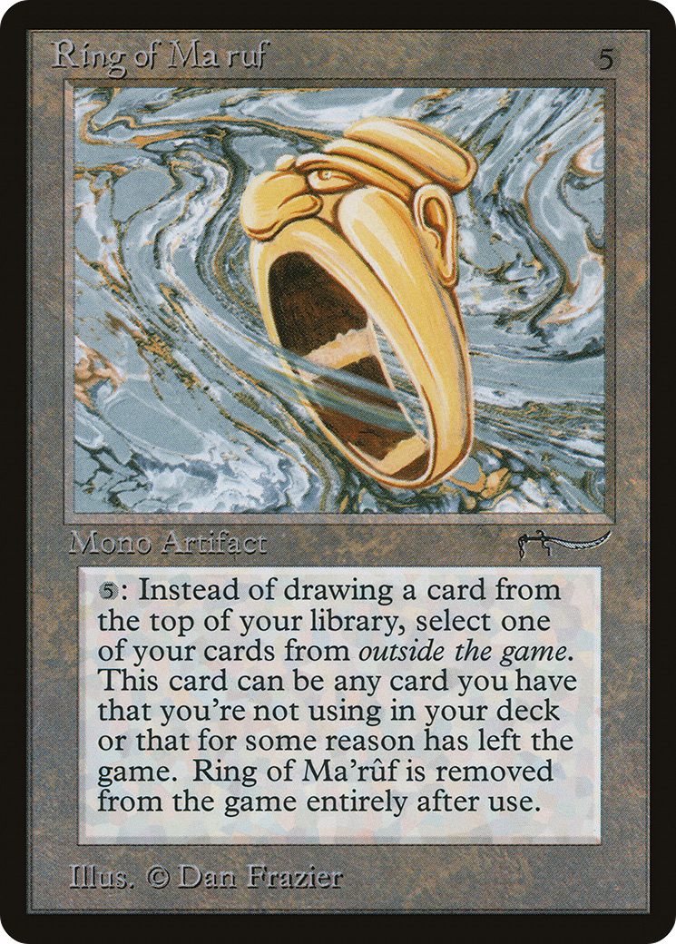 Ring of Ma'ruf (ARN-)  - Arabian Nights