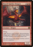 Hoard-Smelter Dragon (SOM-093)  Foil - Scars of Mirrodin