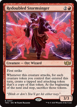 Redoubled Stormsinger (TDC-037)  - Commander: Tarkir: Dragonstorm