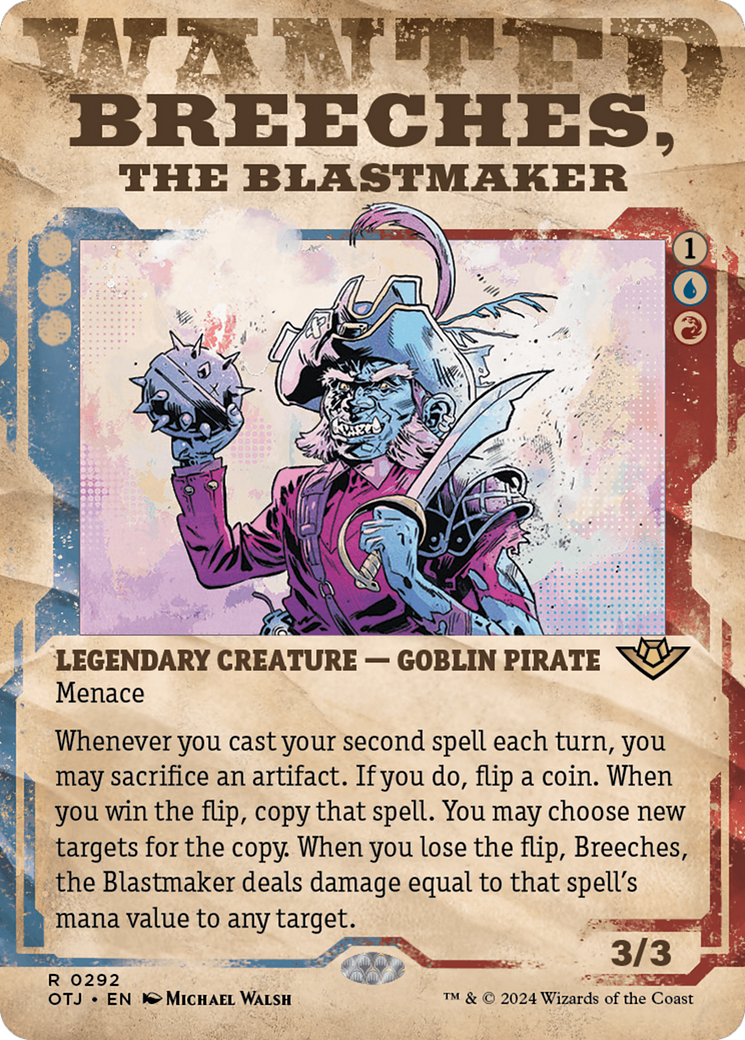 Breeches, the Blastmaker (Showcase) (OTJ-292)  - Outlaws of Thunder Junction: (Showcase) (Borderless)