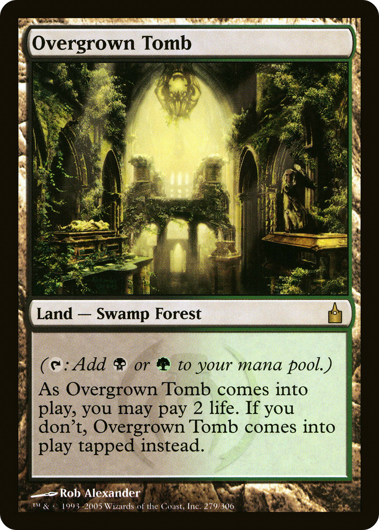 Overgrown Tomb (RAV-279)  - Ravnica: City of Guilds