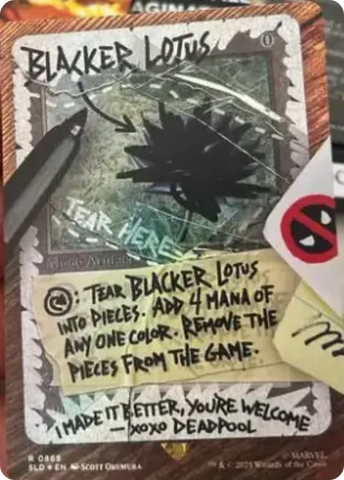 Blacker Lotus (Rainbow Foil) (SLD-869)  Foil - Secret Lair Drop (Borderless)