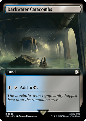 Darkwater Catacombs (Extended Art) (Surge Foil) (PIP-1020)  Foil - Fallout: (Extended Art)