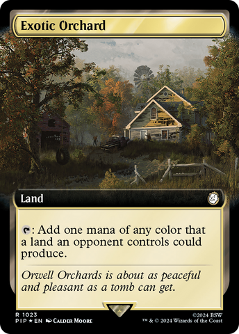 Exotic Orchard (Extended Art) (Surge Foil) (PIP-1023)  Foil - Fallout: (Extended Art)