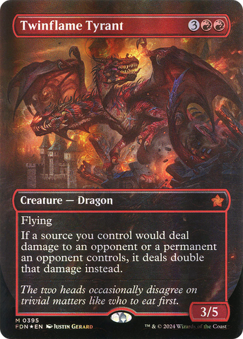 Twinflame Tyrant (FDN-395)  Foil - Foundations (Borderless)