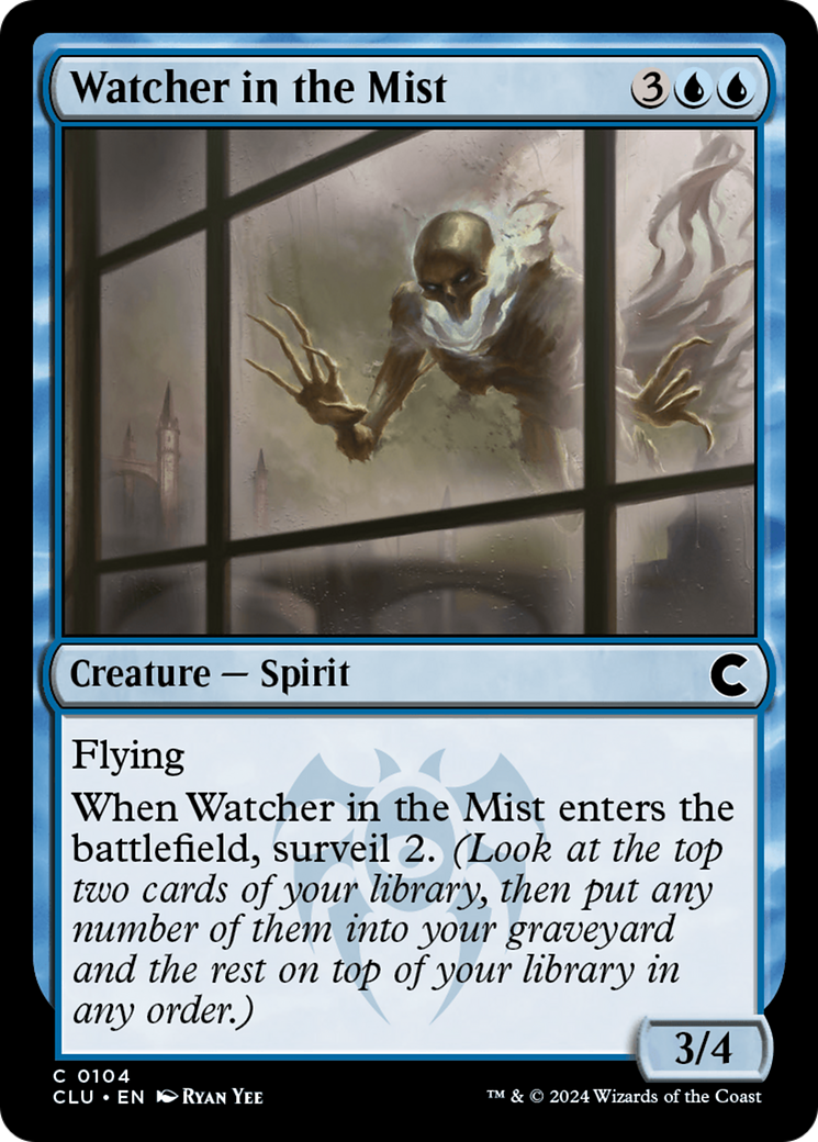 Watcher in the Mist (CLU-104)  - Ravnica: Clue Edition