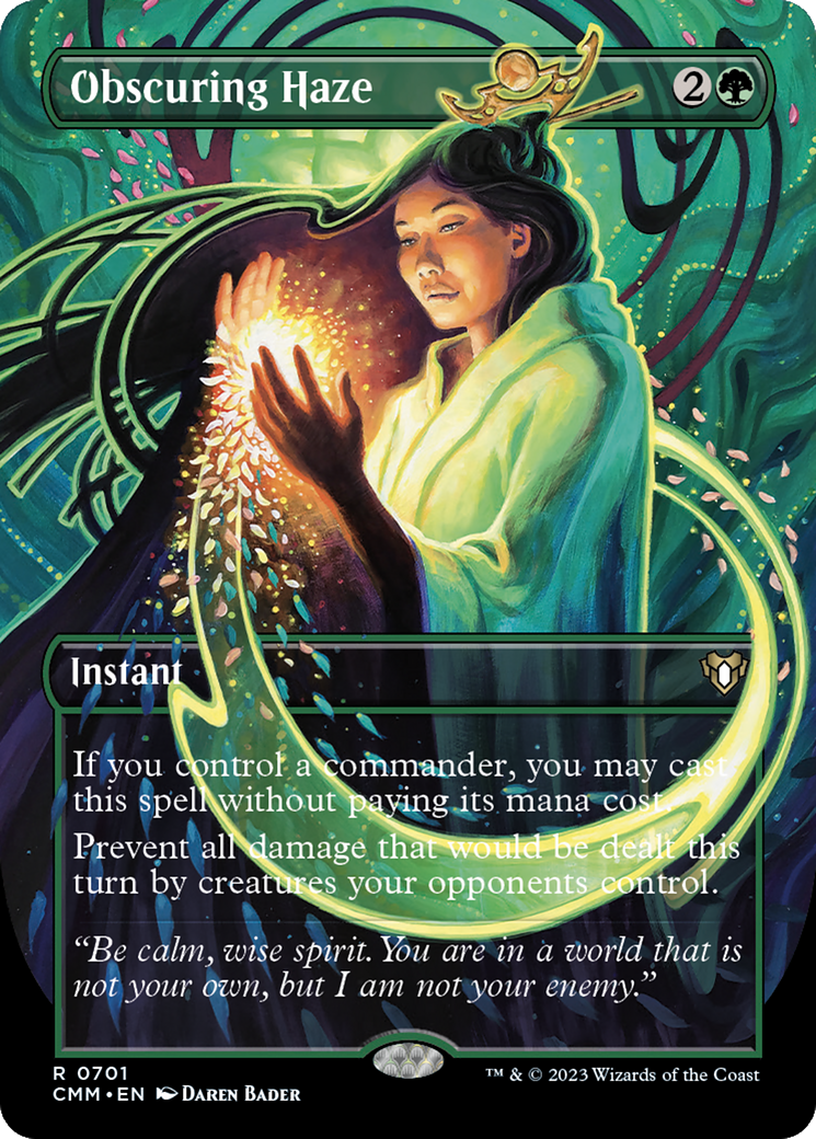 Obscuring Haze (Borderless) (CMM-701)  - Commander Masters