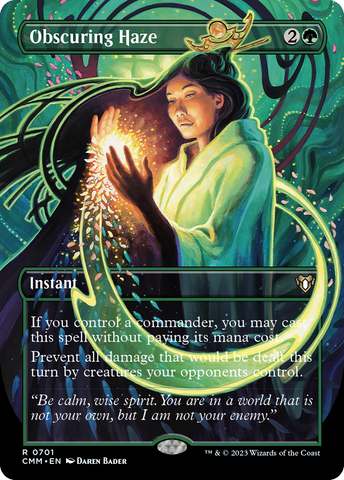 Obscuring Haze (Borderless) (CMM-701)  - Commander Masters