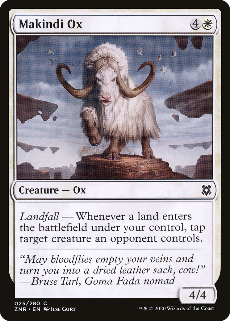 Makindi Ox (ZNR-025)  Foil - Zendikar Rising