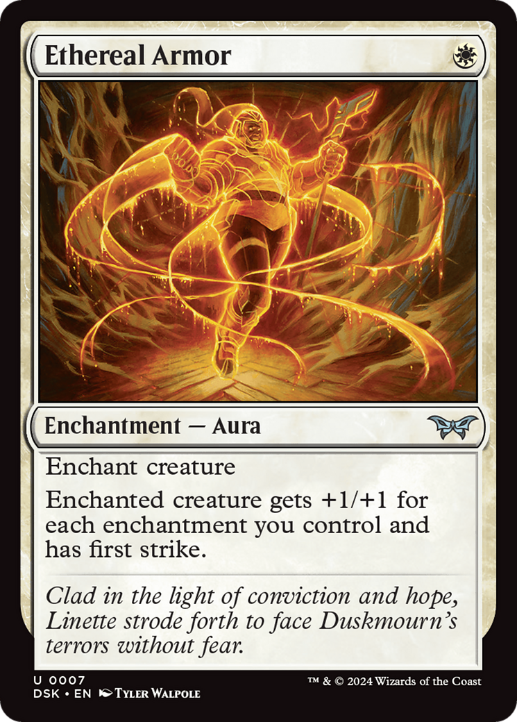 Ethereal Armor (DSK-007)  Foil - Duskmourn: House of Horror