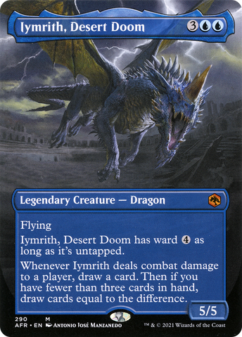 Iymrith, Desert Doom (Borderless) (AFR-290)  Foil - Adventures in the Forgotten Realms
