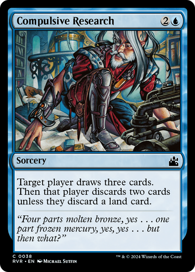 Compulsive Research (RVR-038)  - Ravnica Remastered