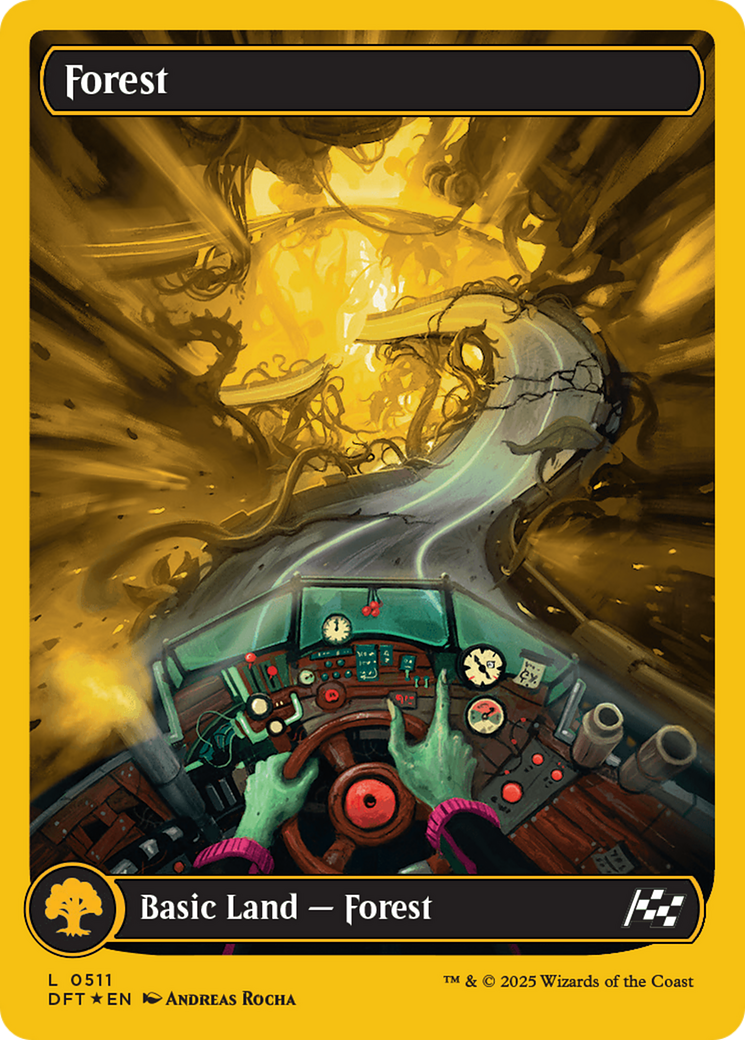 Forest (0511) (First-Place Foil) (DFT-511)  Foil - Aetherdrift: (Full Art)