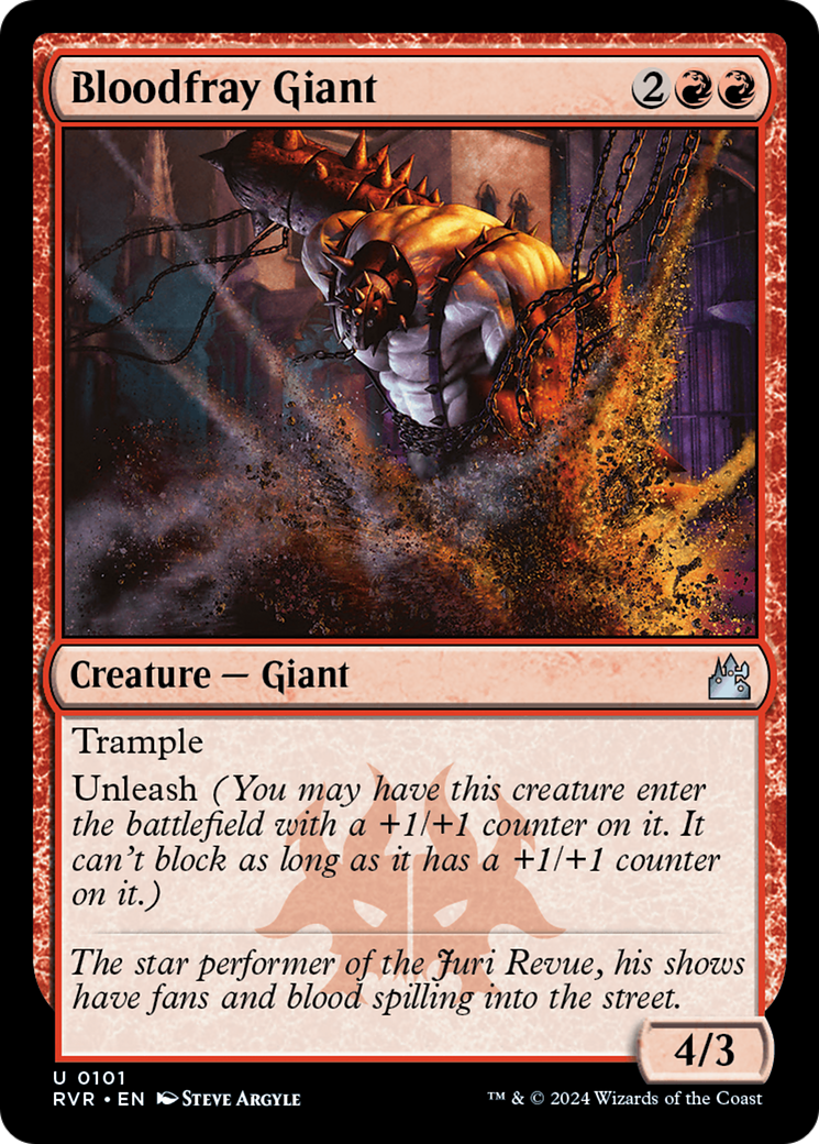 Bloodfray Giant (RVR-101)  Foil - Ravnica Remastered