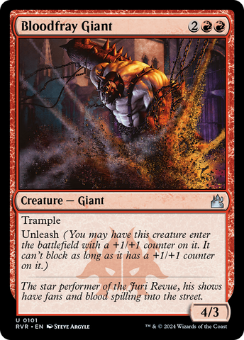 Bloodfray Giant (RVR-101)  Foil - Ravnica Remastered