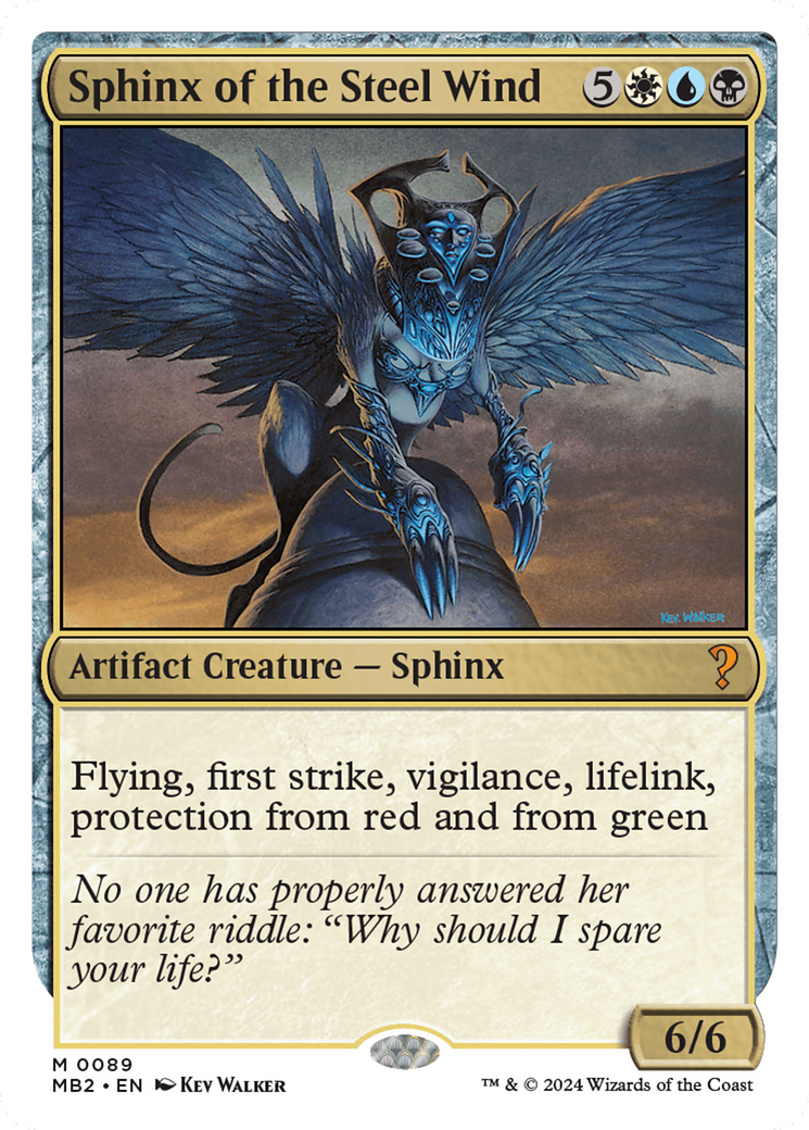 Sphinx of the Steel Wind (White Border) (MB2-089)  - Mystery Booster 2