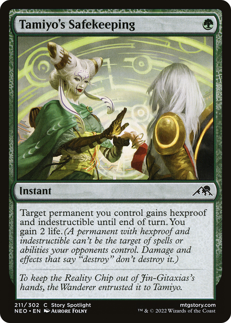 Tamiyo's Safekeeping (NEO-211)  Foil - Kamigawa: Neon Dynasty