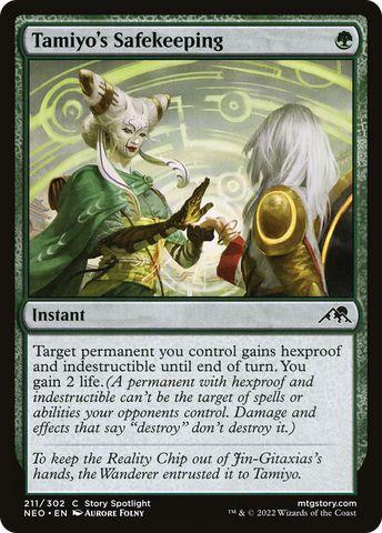 Tamiyo's Safekeeping (NEO-211)  Foil - Kamigawa: Neon Dynasty